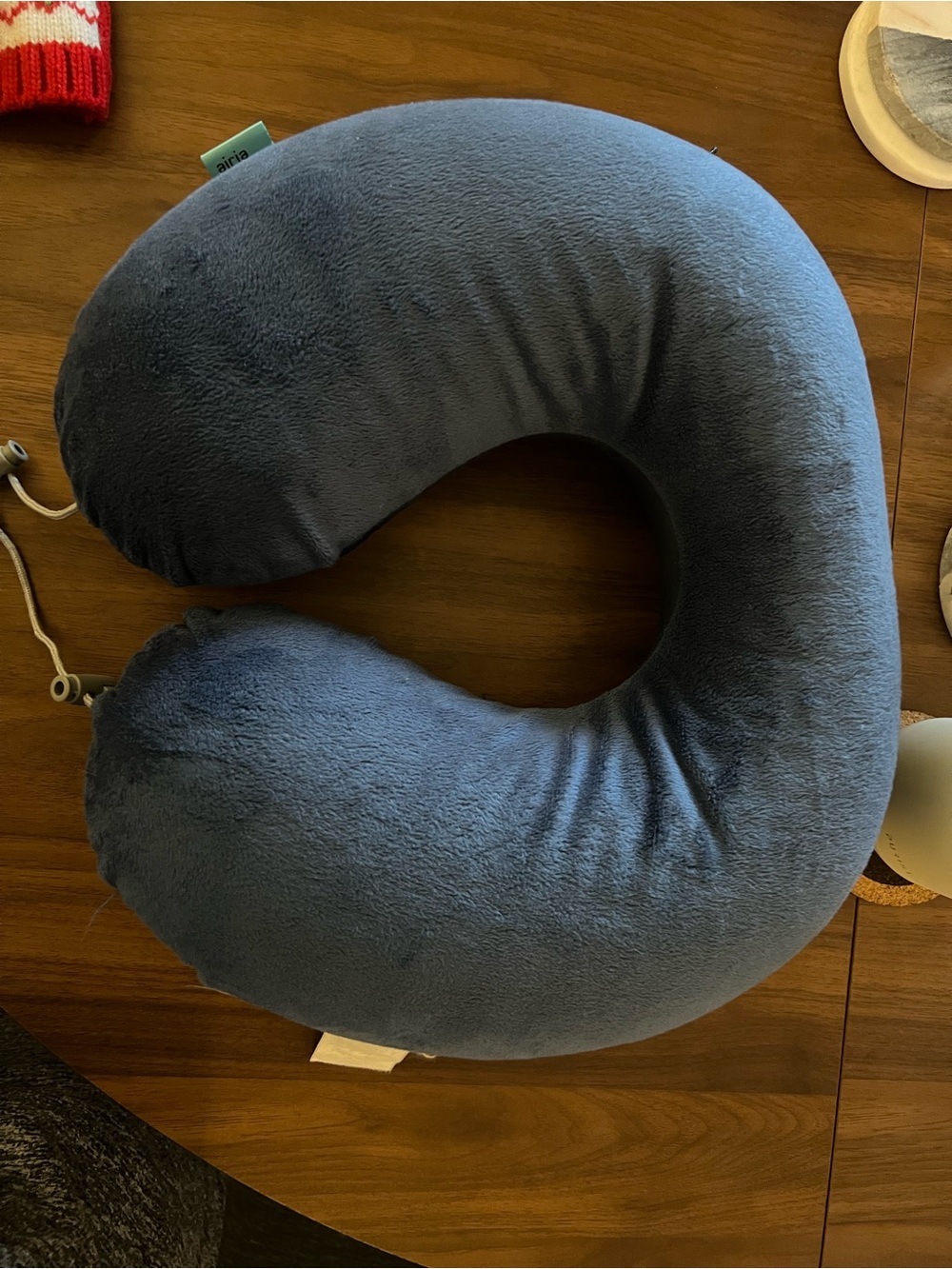 Memory Foam Travel Neck Pillow - Slate Blue